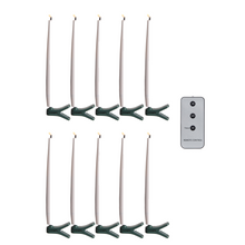 10 bougies lumineuses à pince pour sapin avec télécommande – 6 po — toutes les variantes sur fond blanc