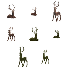 Cerf de Noël floqué — toutes les variantes sur fond blanc