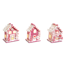Ornement maison pain d’épices lumineuse – 4,25 po — toutes les variantes sur fond blanc