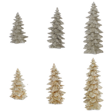 Sapin de Noël pailleté — toutes les variantes sur fond blanc