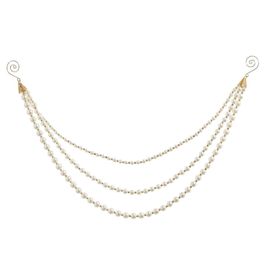 Guirlande de perles à plusieurs rangs – 20 po — variantes sur fond blanc