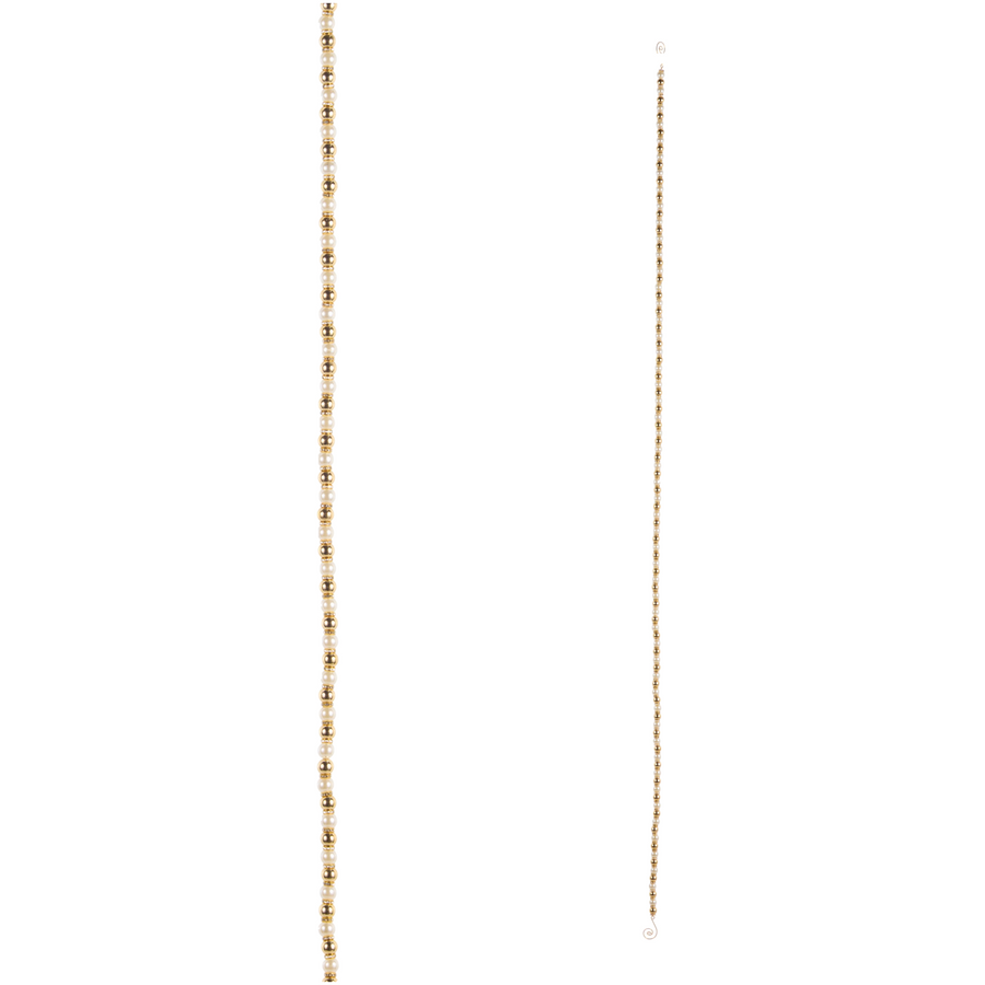 Guirlande de perles et strass – 5 pi — variantes sur fond blanc