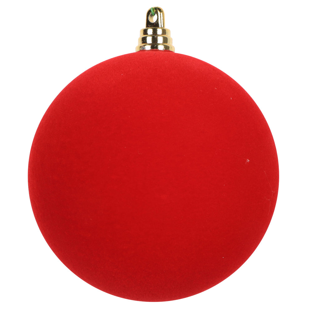 Boule Floc.  Rouge  4"