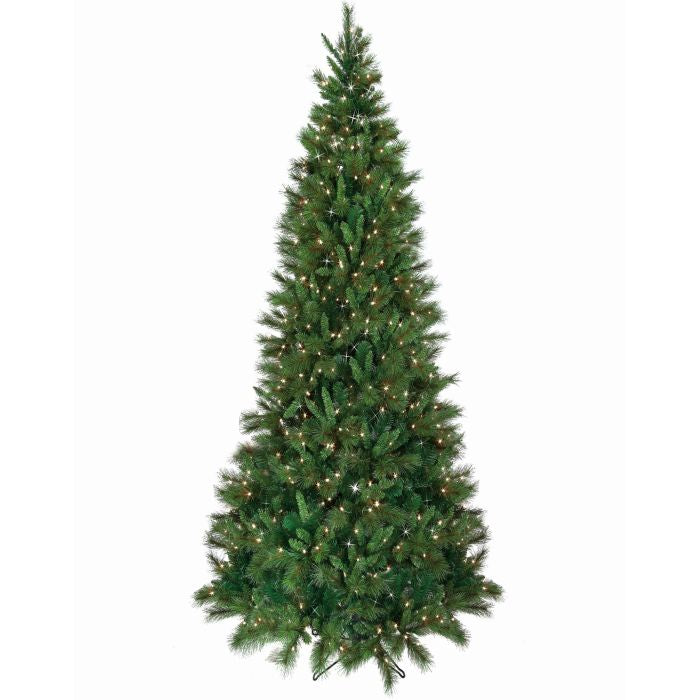 Sapin de Noël artificiel Belgium – Vert – lumières blanc chaud – 7,5 pi