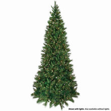 Sapin de Noël artificiel Belgium – Vert – lumières blanc chaud – 9 pi
