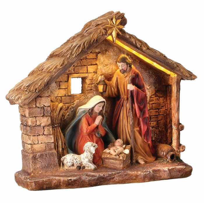 Crèche de Noël – Naturel – 16 po