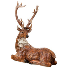 Renne décoratif de Noël givré – Naturel givré – 15 po