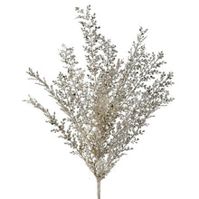 Tige décorative de Noël pailleté à sequins d’armoise – Platine – 24 po