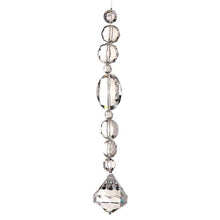 Ornement de Noël orné de bijoux en cristal – Transparent – 7 po