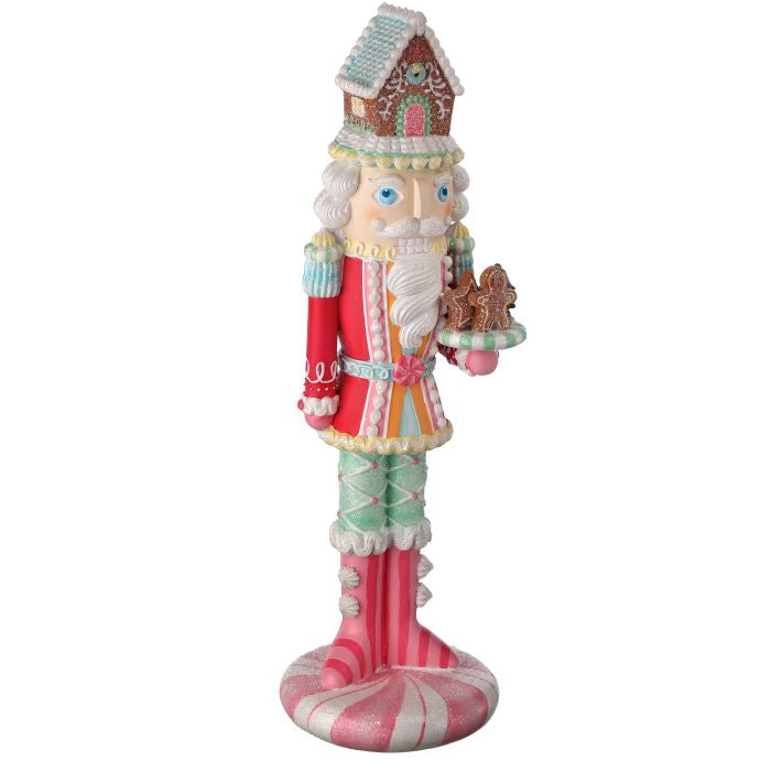 Casse-noisette décoratif aux bonbons – Rose et menthe – 18 po