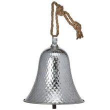 Cloche décorative de Noël – Argent – 9,5 po