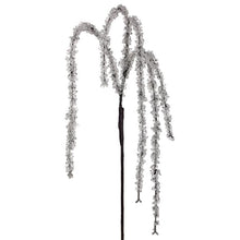 Tige décorative de Noël givré – Transparent – 36 po