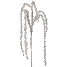 Tige décorative de Noël givré – Blanc – 36 po