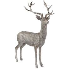 Renne décoratif de Noël Highlands – Platine – 52 po