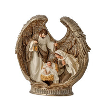 Sainte Famille décorative – Ivoire et or antique – 12 po