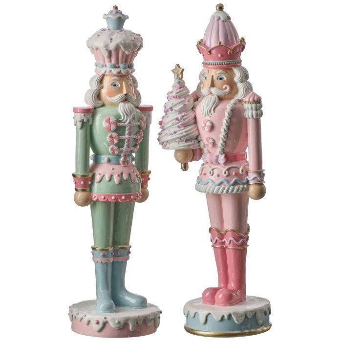 Soldat décoratif de Noël – Pastel assorti – 18 po