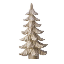 Sapin décoratif de Noël pailleté – Champagne – 18,5 po