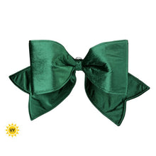 Boucle de Noël extérieure en velours résistant aux UV – Vert – 24 po