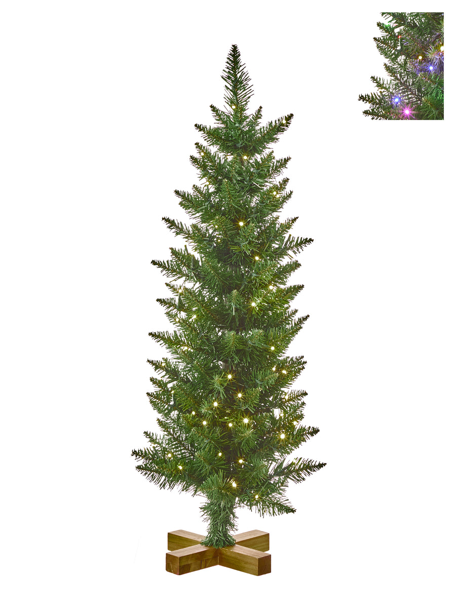 Sapin de Noël artificiel Timberland – Vert – DEL double couleur – 30 po
