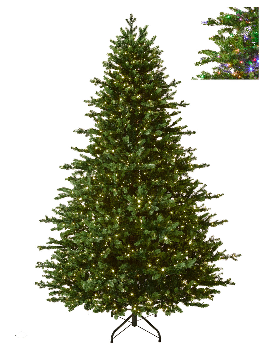 Sapin de Noël artificiel Windsor – Vert – DEL double couleur – 6,5 pi