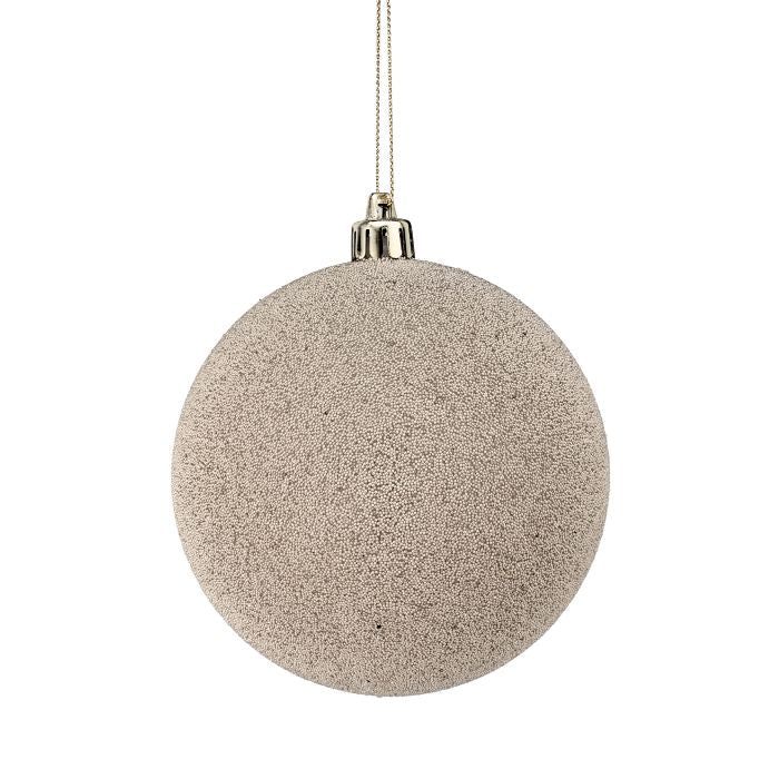 Boule de Noël – Champagne – 100 mm
