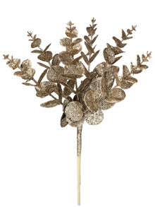 Tige décorative de Noël pailleté – Champagne – 20 po