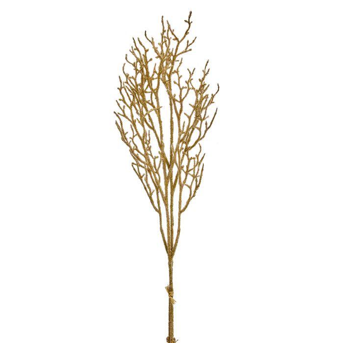 Tige décorative de Noël de bouleau – Or – 37 po