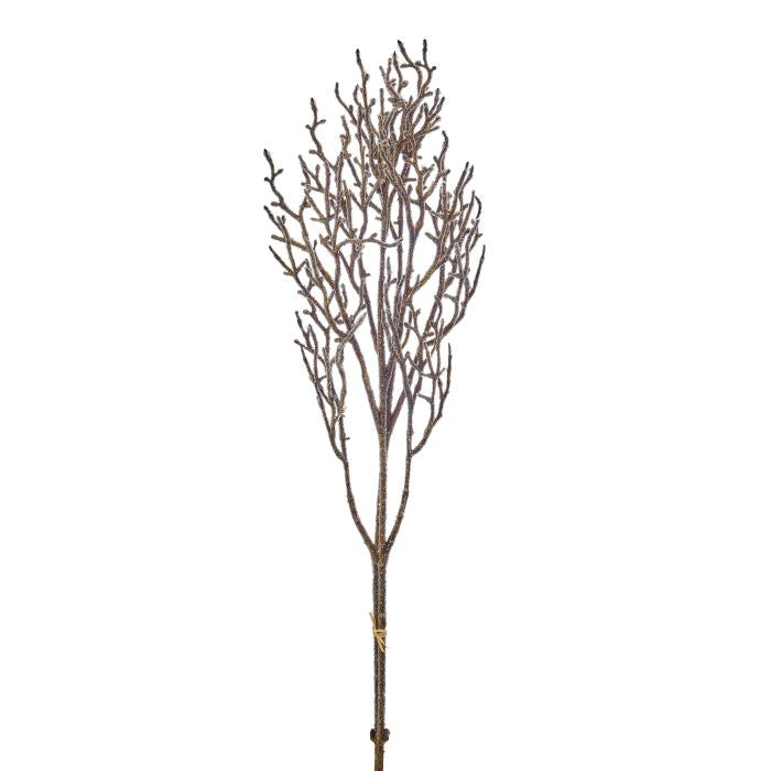 Tige décorative de Noël givré de bouleau – Naturel givré – 37 po