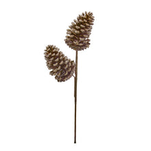 Tige décorative de Noël givré – Naturel givré – 18 po