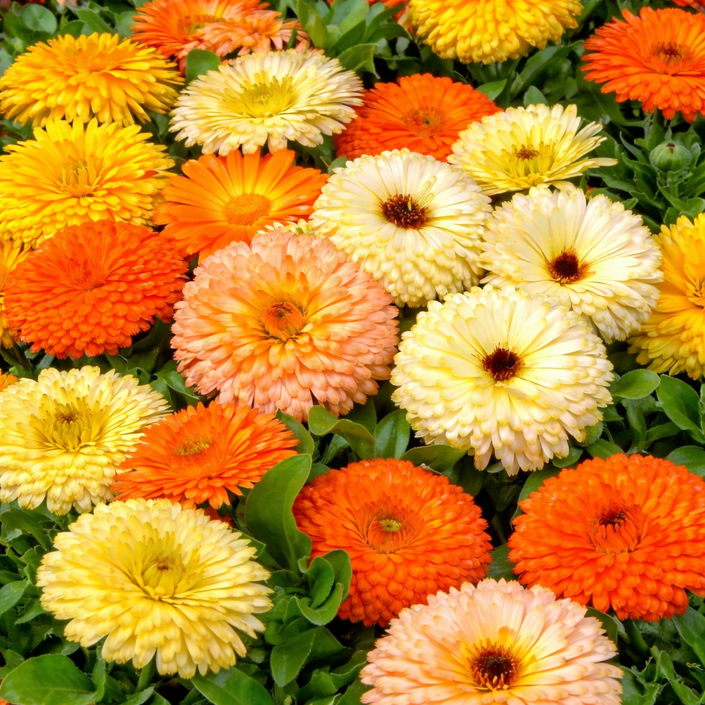 Souci Bon Bon Mélange (<em>Calendula officinalis</em> ‘Bon Bon’)
