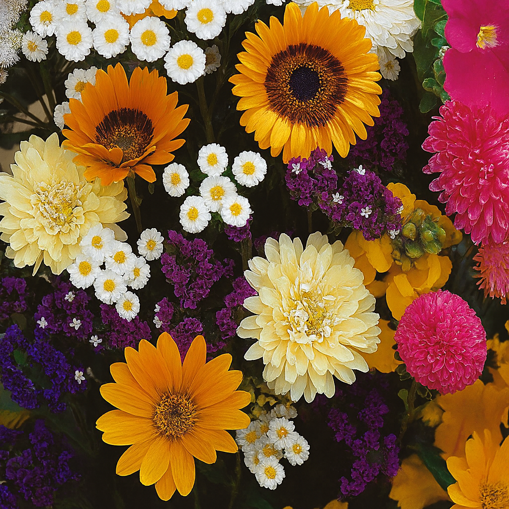 old-fashioned flowerbed mix