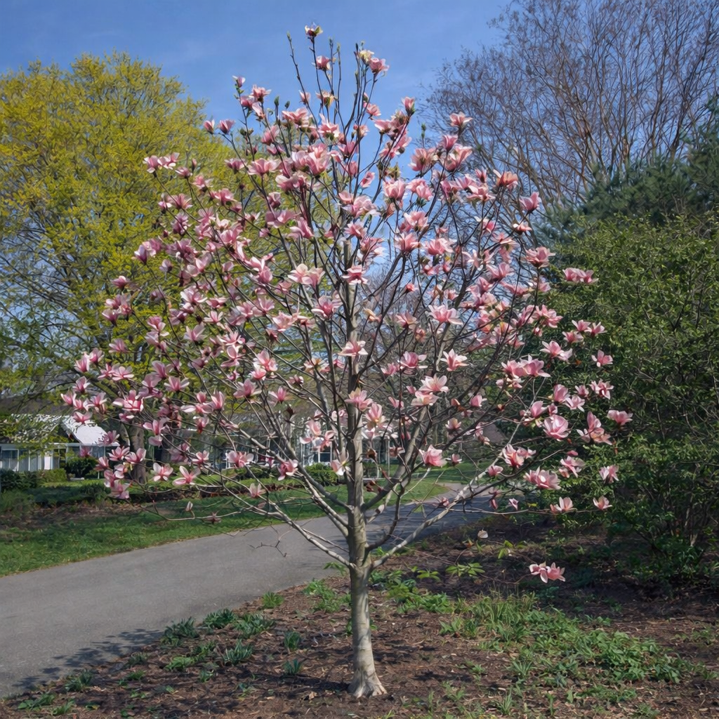 Magnolia × 'Rose Marie'