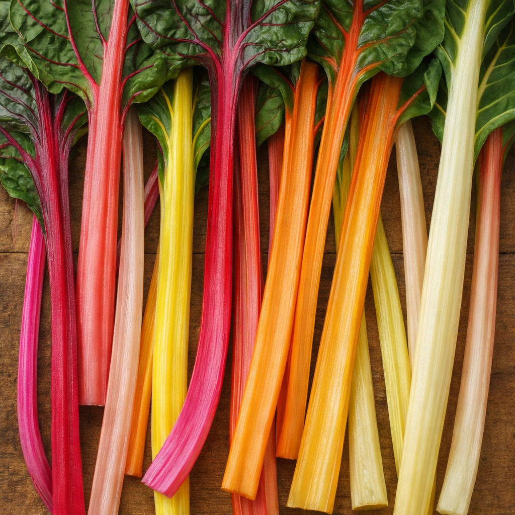 Organic 'Rainbow' Swiss chard mix