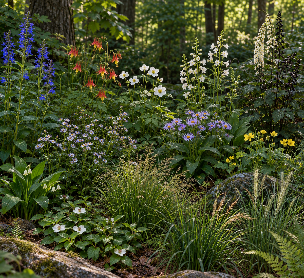 Part-Shade Wildflower Seed Mix 100 pi²