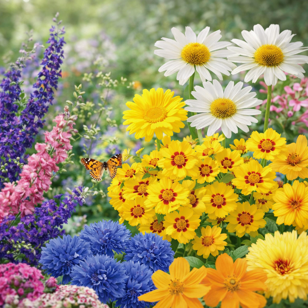 Butterfly flower bed mix 
