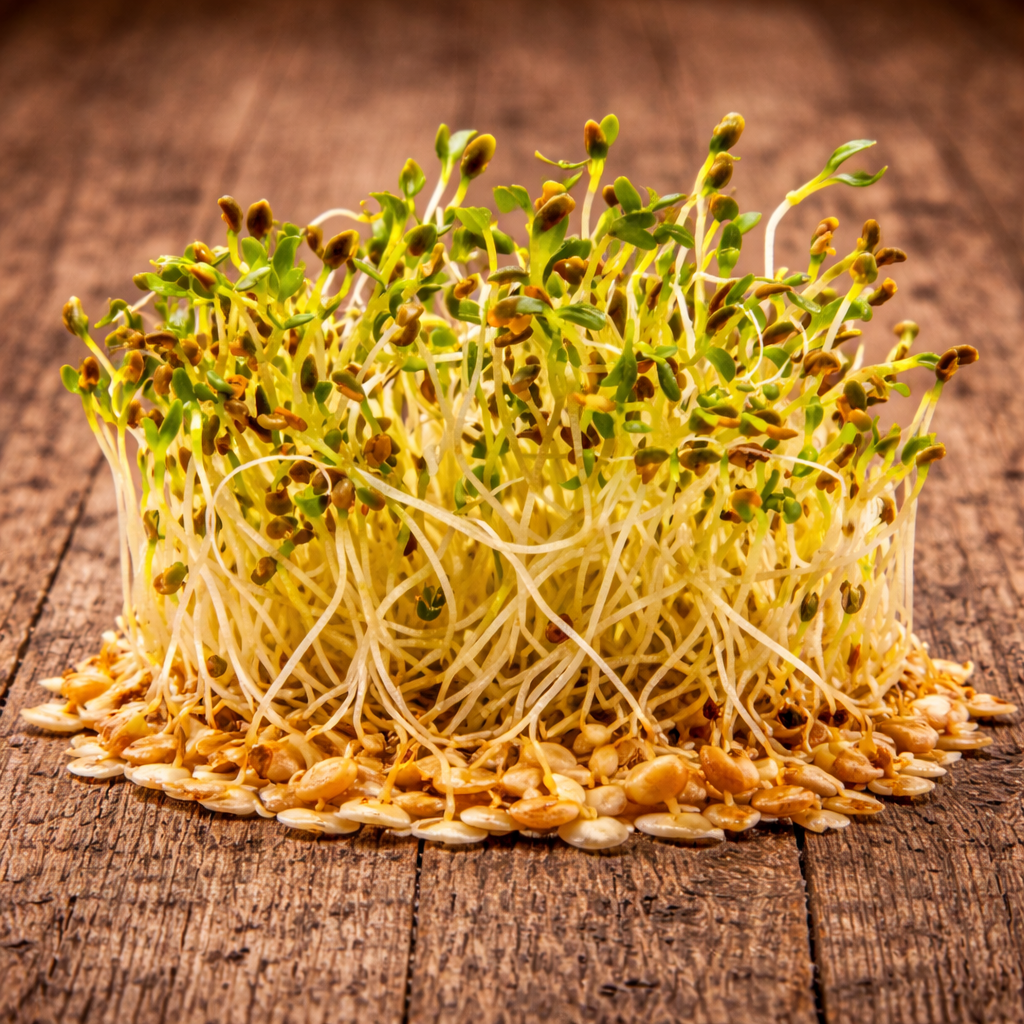 Germes de luzerne biologiques (<em>Medicago sativa</em>)