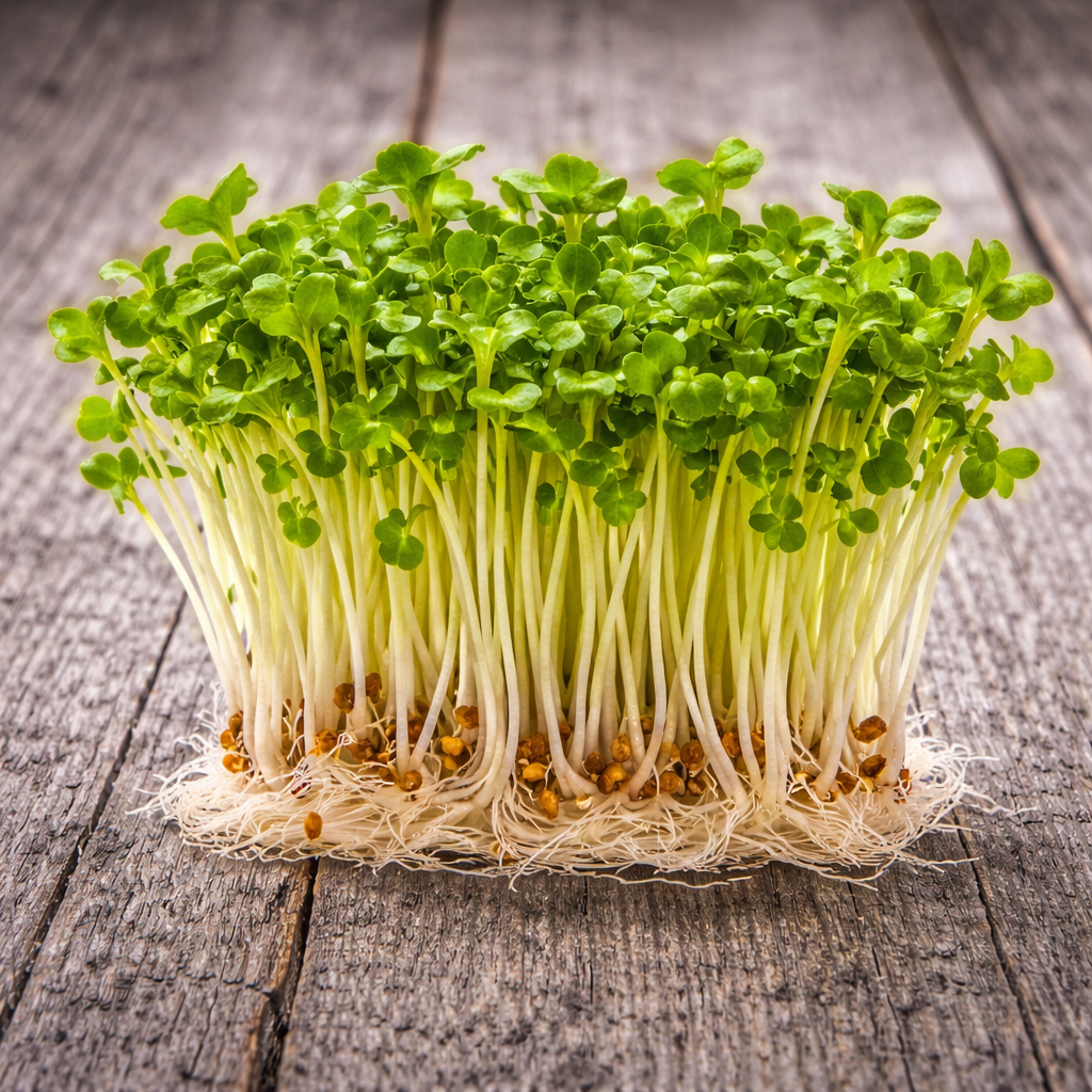 Organic Daikon Radish Microgreens