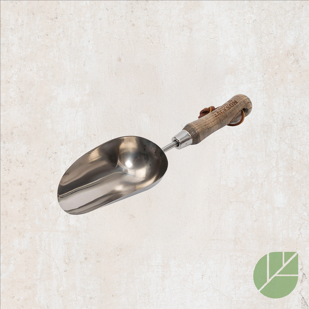 Stainless steel hand scoop