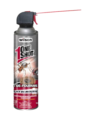 Insecticide Mousse fourmicide OneShot Wilson — photo sur fond blanc