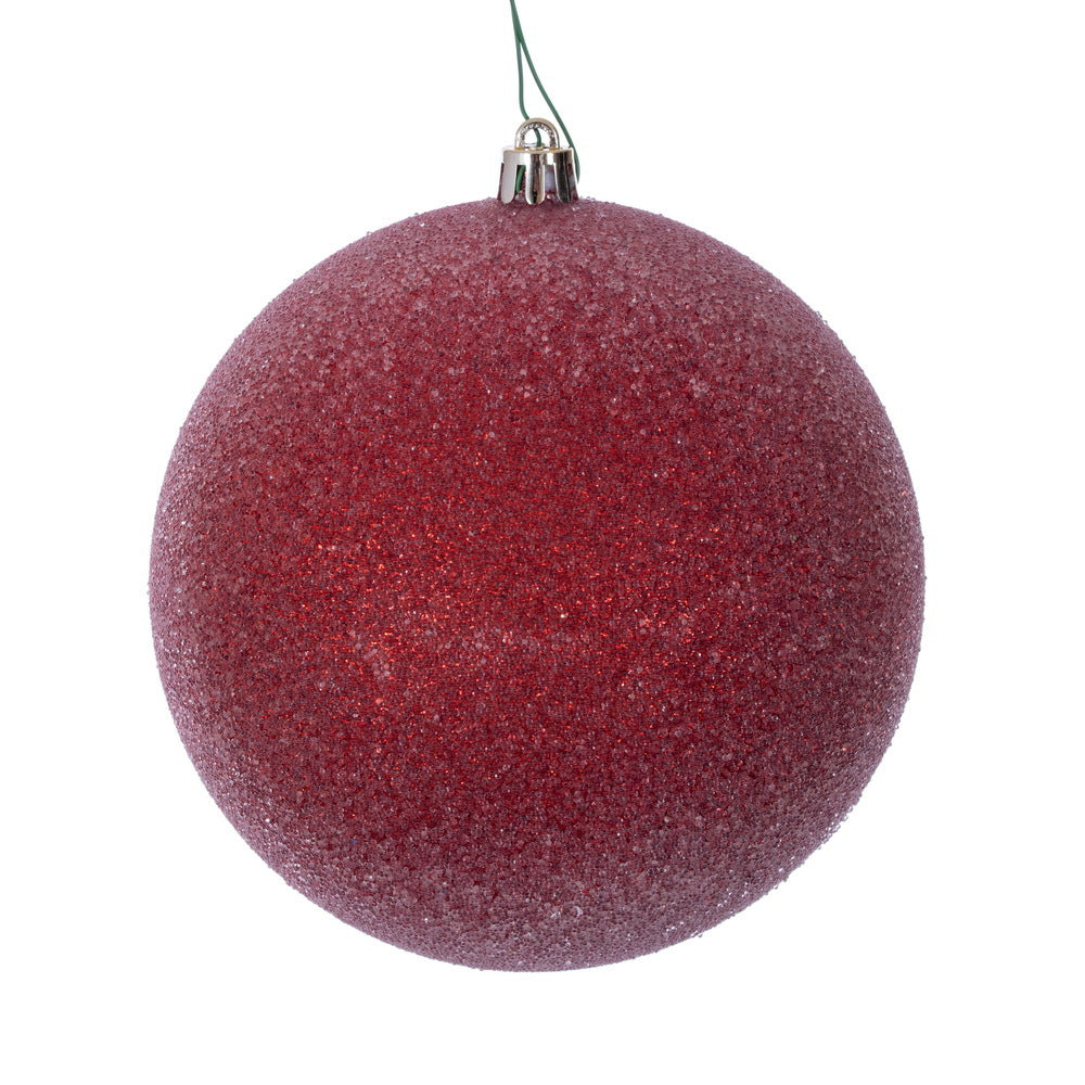 Boule Givrée  Rouge  3"  Bte/12