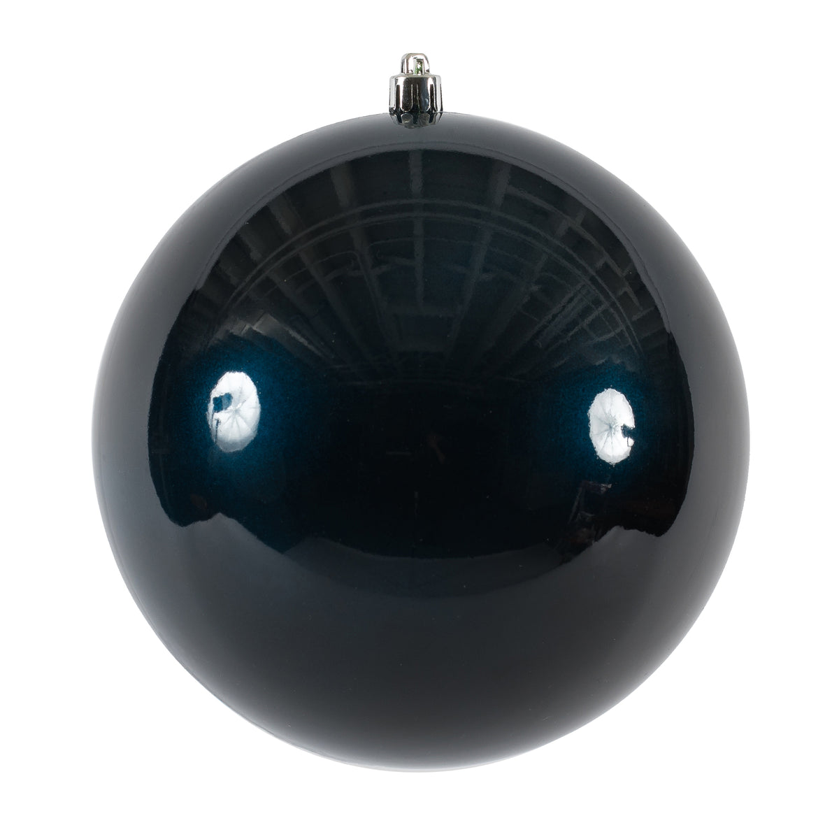 Boule de Noël bleu nuit — fini à effet bonbon