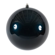Boule de Noël bleu nuit — fini à effet bonbon