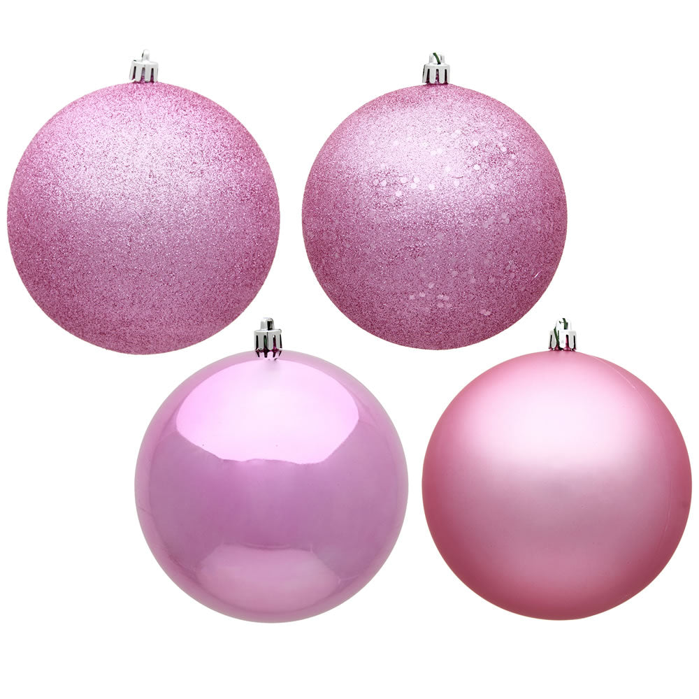 BOULES ASST.  Rose  3"  Bte/16