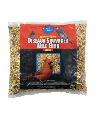 Mélange de graines pour oiseaux sauvages Copain Buddy – 1 kg — photo sur fond blanc