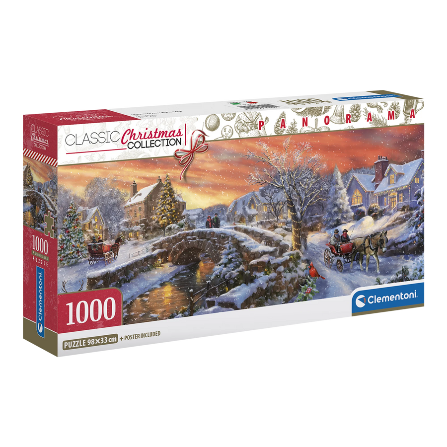 Casse-tête 1000 pièces ‘Noël sur le chemin du pont’