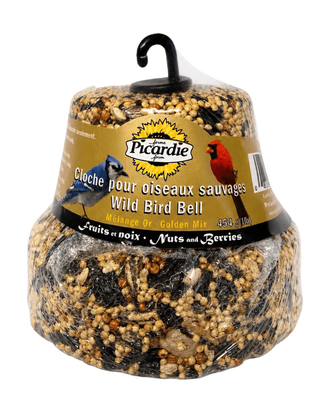 Cloche de graines, fruits et noix Picardie – 454 g — photo sur fond blanc