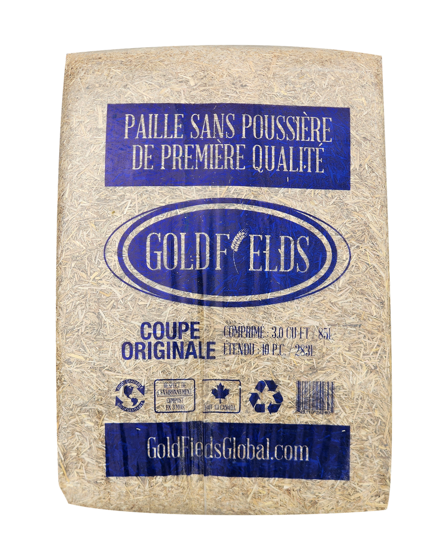 Paille Goldfields 85 L – Paillis horticole naturel — photo sur fond blanc