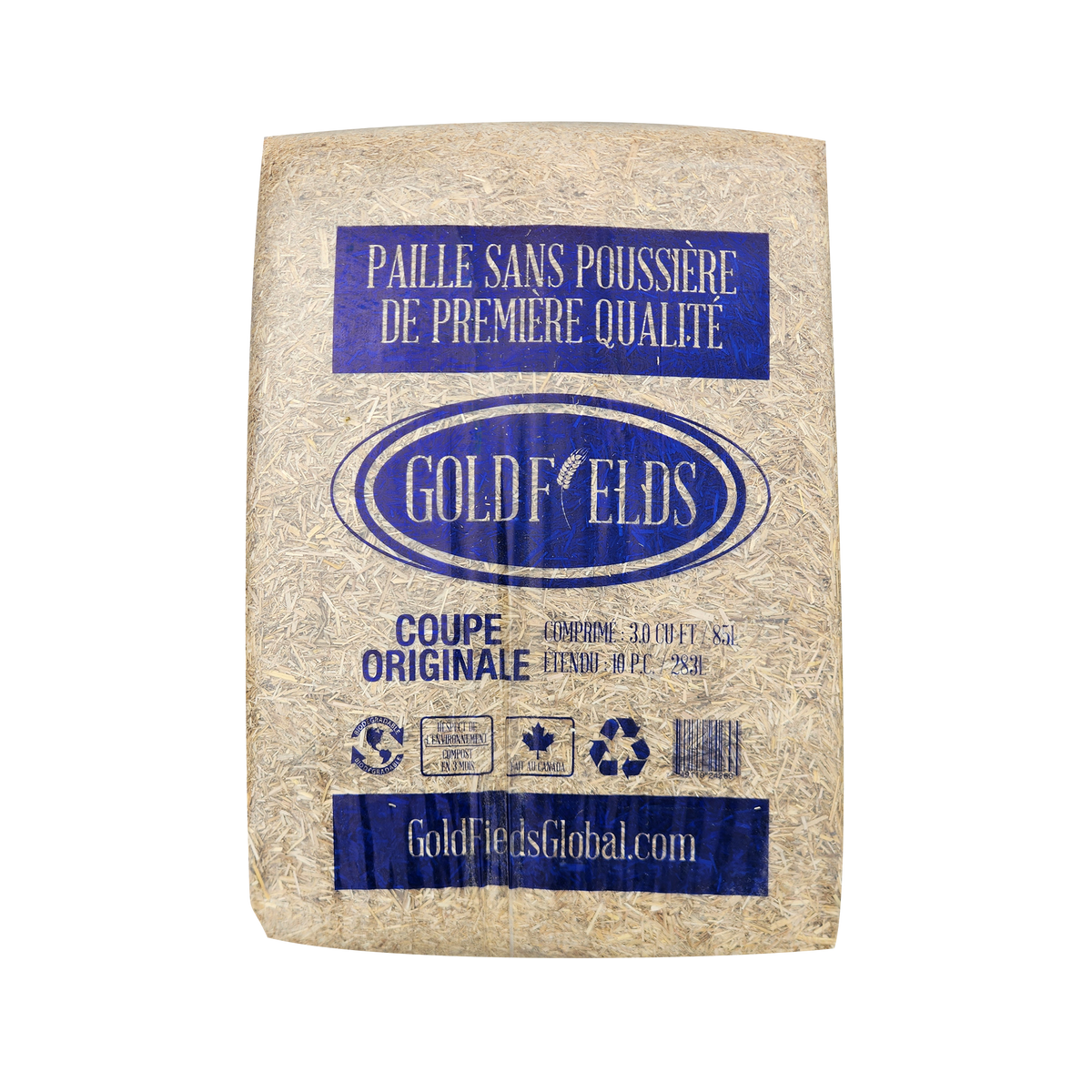 Paille Goldfields 85 L – Paillis horticole naturel