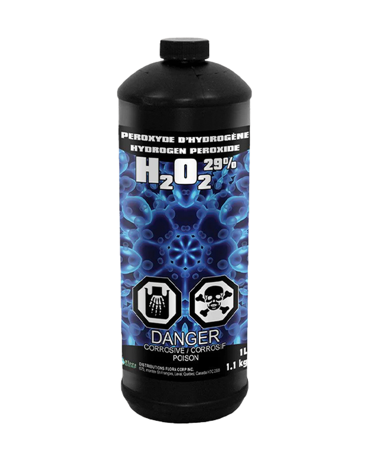 Peroxyde D'Hydrogène 29% — photo sur fond blanc