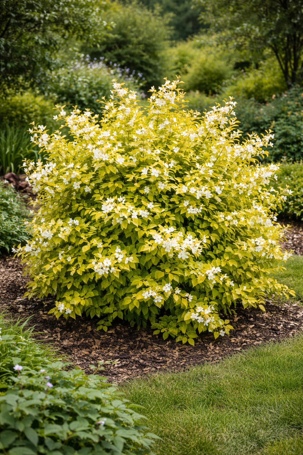 Philadelphus coronarius 'Aureus'